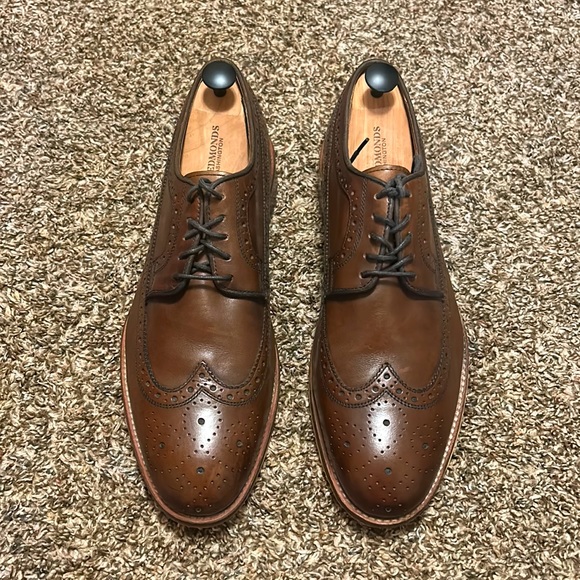 ‼️SOLD‼️Johnston and Murphy Brown Wingtip Oxfords Size 12 - Picture 2 of 4